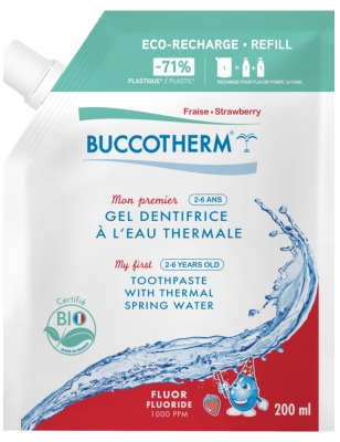 Buccotherm My First Organic Strawberry Thermal Water Toothpaste Eco-Refill 200ml