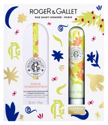 Roger & Gallet Fleur d'Osmanthus Coffret Eau Parfumée Bienfaisante 30 ml + Crème Mains 30 ml Offert