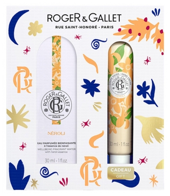 Roger & Gallet Néroli Coffret Eau Parfumée Bienfaisante 30 ml + Crème Mains 30 ml Offert