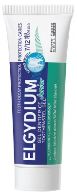 Elgydium Gel Dentifrice Junior Protection Caries 7 à 12 Ans Menthe Douce 50 ml