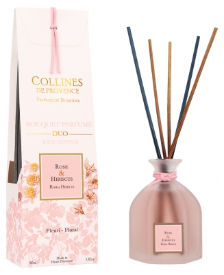 Collines de Provence Bouquet Parfumé Duo 100 ml - Senteur : Rose & Hibiscus