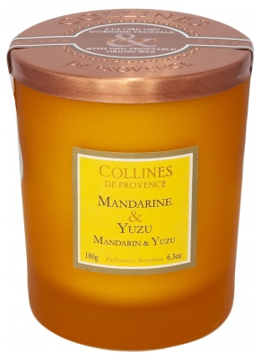 Collines de Provence Bougie Duo 180 g - Senteur : Mandarine & Yuzu