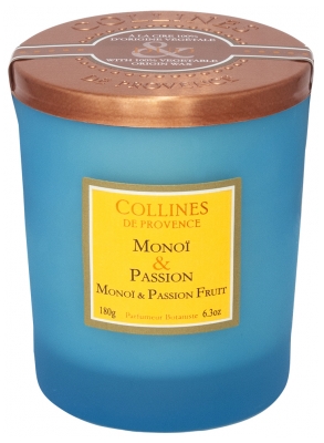 Collines de Provence Bougie Duo 180 g - Senteur : Monoï & Passion