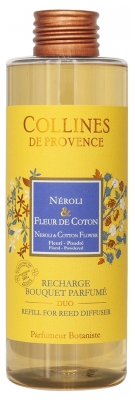 Collines de Provence Recharge Bouquet Parfumé Duo 200 ml - Senteur : Néroli & Fleur de Coton