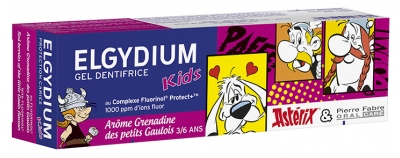 Elgydium Kids Geelihammastahna 3/6 Vuotiaille 50 ml - Aroma: Grenadiini