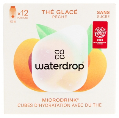 Waterdrop Microdrink Iced Tea 12 Servings - Taste: Peach