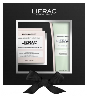 Lierac Hydragenist Radiance Rehydrating Gel-Cream 50 ml + Exfoliating Mask 75 ml