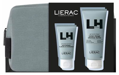 Lierac Homme Energizing Moisturizing Gel 50 ml + Integral Shower Gel 200 ml + Free Kit