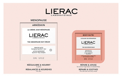 Lierac Arkéskin Menopause Day Cream 50 ml + Body-Nutri Le Baume SOS Réparateur 30 ml