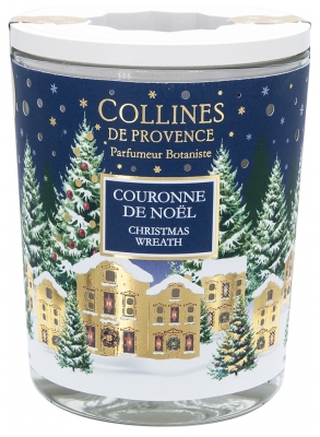 Collines de Provence Bougie de Noël 180 g - Senteur : Couronne de Noël