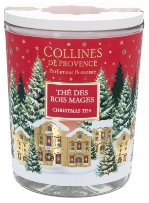 Collines de Provence Bougie de Noël 180 g - Senteur : thé des Rois Mages