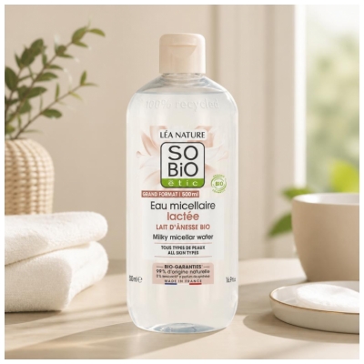 Léa Nature SO BIO étic Eau Micellaire Lactée Lait d'Ânesse Bio 500 ml