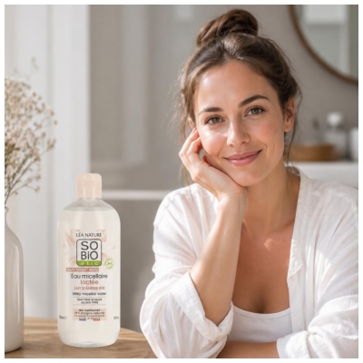 Léa Nature SO BIO étic Eau Micellaire Lactée Lait d'Ânesse Bio 500 ml