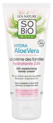 Léa Nature SO BIO étic Hydra Aloe Vera La Crème des Familles Hydratante 24H Bio 100 ml