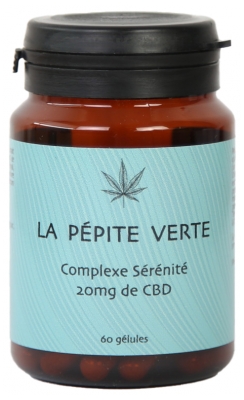 Pepita Verde Serenity Complex 20 mg de CBD 60 Cápsulas