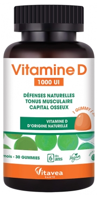 Vitavea Vitaminas D 1000 TV 30 Guminukų