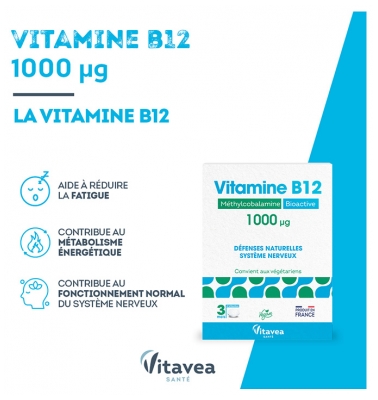 Vitavea Vitamine B12 1000 µg 90 Comprimés