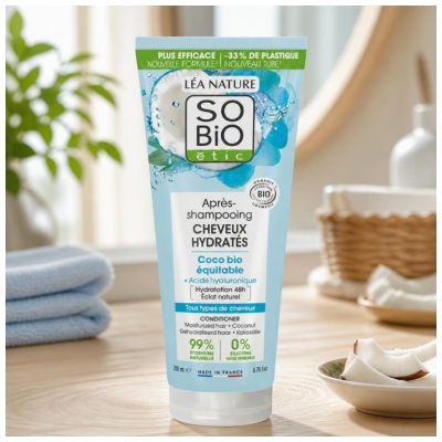 Léa Nature SO BIO étic Après-Shampoing Cheveux Hydratés Bio 200 ml