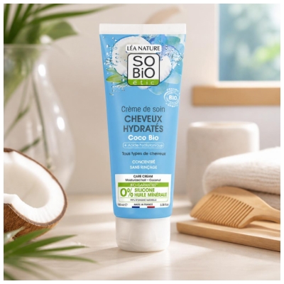 Léa Nature SO BIO étic Pflegecreme Hydratisiertes Bio-Haar 100 ml