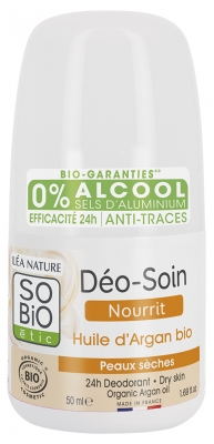 Léa Nature SO BIO étic Déo-Soin Peaux Sèches Roll-On Bio 50 ml