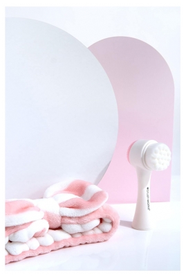 Brushworks Diadema de Maquillaje de Lujo + Cepillo de Limpieza Facial