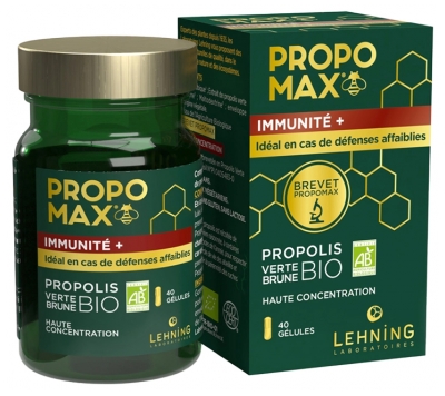 Laboratoires Lehning Propo Max Immunité + Bio 40 Gélules