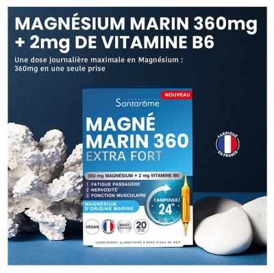 Santarome Magné Marin 360 Extra Fort 20 Ampoules