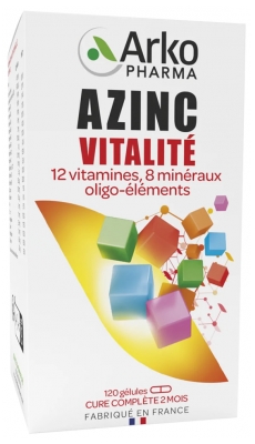 Arkopharma Azinc Vitalidad 120 Cápsulas