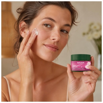 Weleda Crème de Nuit Lissante à la Rose Musquée & Thé Blanc 40 ml