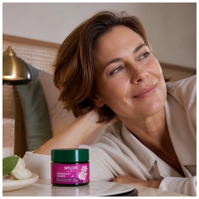 Weleda Crème de Nuit Lissante à la Rose Musquée & Thé Blanc 40 ml
