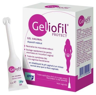 Effik Geliofil Protect żel Dopochwowy 7 Tubek po 5 ml