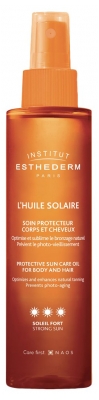 Institut Esthederm L'Huile Solaire Soin Protecteur Corps et Cheveux Soleil Fort 150 ml