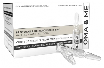 OMA & ME Protocole de Repousse 3en1 12 Ampoules