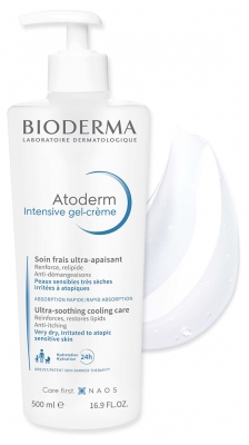 Bioderma Atoderm Intensieve Ultra-Kalmerende Frisse Verzorging Gel-Crème 500 ml