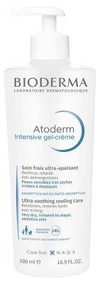 Bioderma Atoderm Intensieve Ultra-Kalmerende Frisse Verzorging Gel-Crème 500 ml