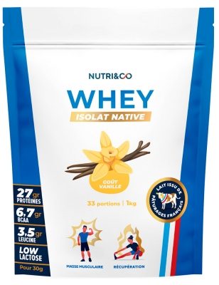 Nutri Co Whey Isolat Native 1 kg - Smak: Wanilia