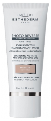 Institut Esthederm Photo Reverse Soin Protecteur Éclaircissant Anti-taches Teinté 50 ml - Teinte : Beige Clair