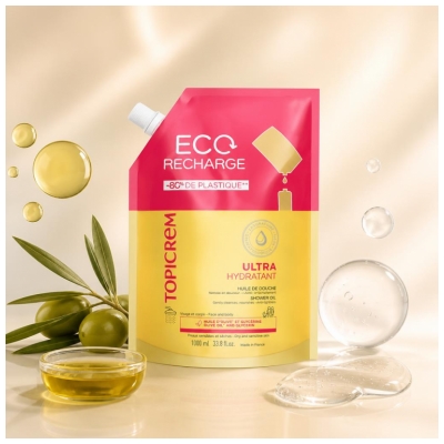 Topicrem Ultra-Hydratant Eco-Polnilo za olje za prhanje 1000 ml