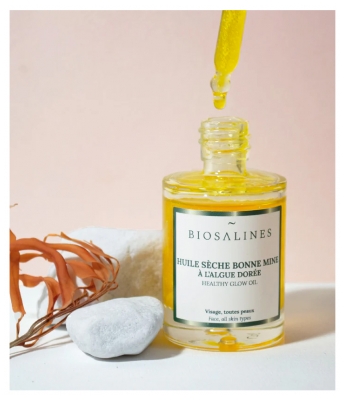 Biosalines Óleo Seco Rosto Radiante com Alga Dourada 30 ml