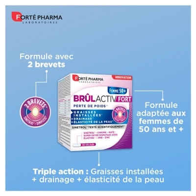 Forté Pharma Brûlactiv Fort Femme 50+ Perte de Poids 60 Gélules