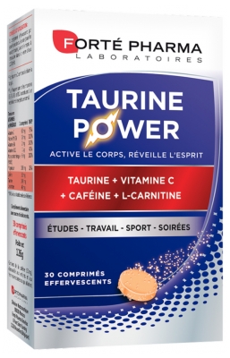 Forté Pharma Taurine Power 30 Comprimés Effervescents