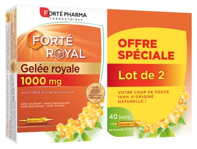 Forté Pharma Forté Pappa Reale 1000 mg Lotto di 2 x 20 Fiale