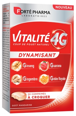 Forté Pharma Vitalité 4G Dynamisant 30 Comprimés à Croquer