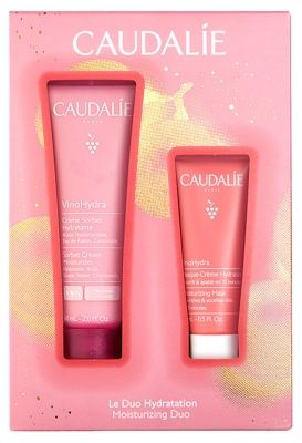 Caudalie VinoHydra 60 ml Moisturizing Sorbet Cream Set + 15 ml Moisturizing Mask-Cream Gift Set