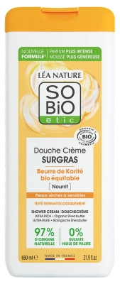 Léa Nature SO BIO étic Douche Crème Surgras Beurre de Karité Bio 650 ml