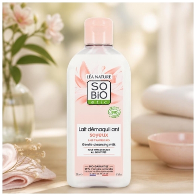 Léa Nature SO BIO étic Organiczne Ośle Mleko Jedwabiste Mleczko Oczyszczające 200 ml