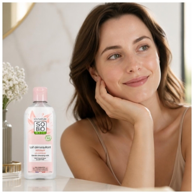Léa Nature SO BIO étic Organiczne Ośle Mleko Jedwabiste Mleczko Oczyszczające 200 ml
