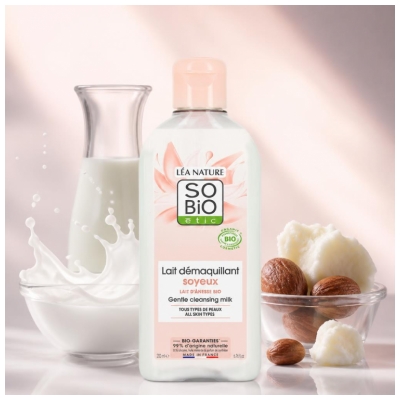 Léa Nature SO BIO étic Organiczne Ośle Mleko Jedwabiste Mleczko Oczyszczające 200 ml