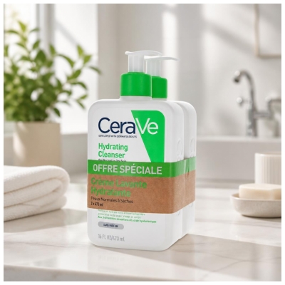 CeraVe Feuchtigkeitsspendende Waschcreme 2er-Set x 473 ml