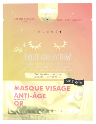 Inuwet Fruit Collection Masque Visage Anti-Âge Or 30 ml